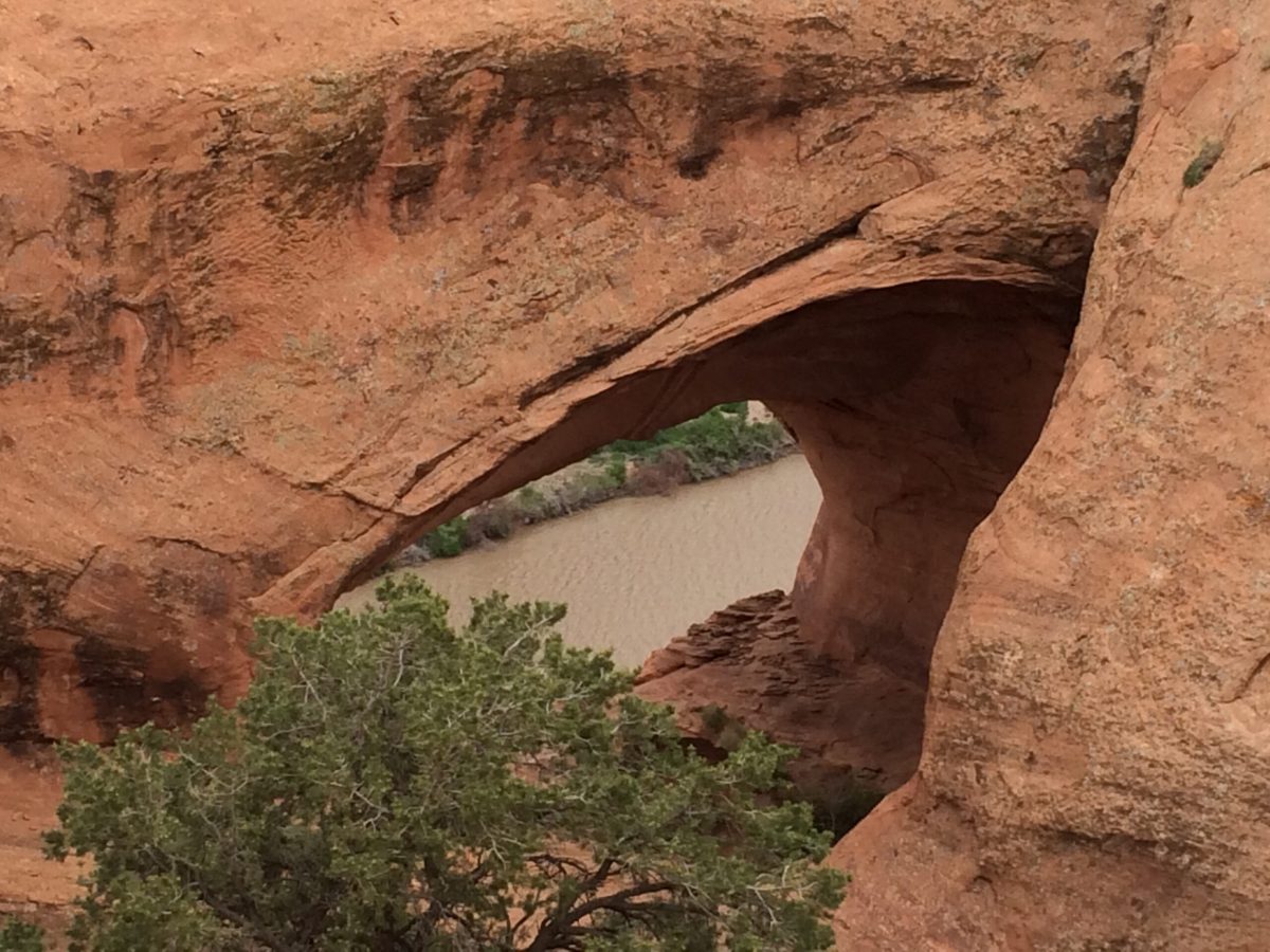 Colorado River through Poison Spider's Little Arch